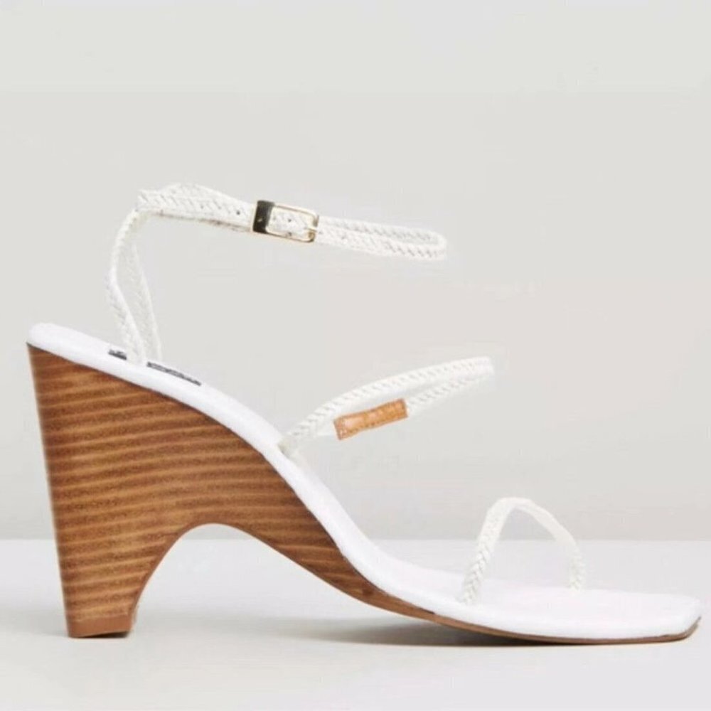 JAGGAR Essentials Leather Heel Cloud White